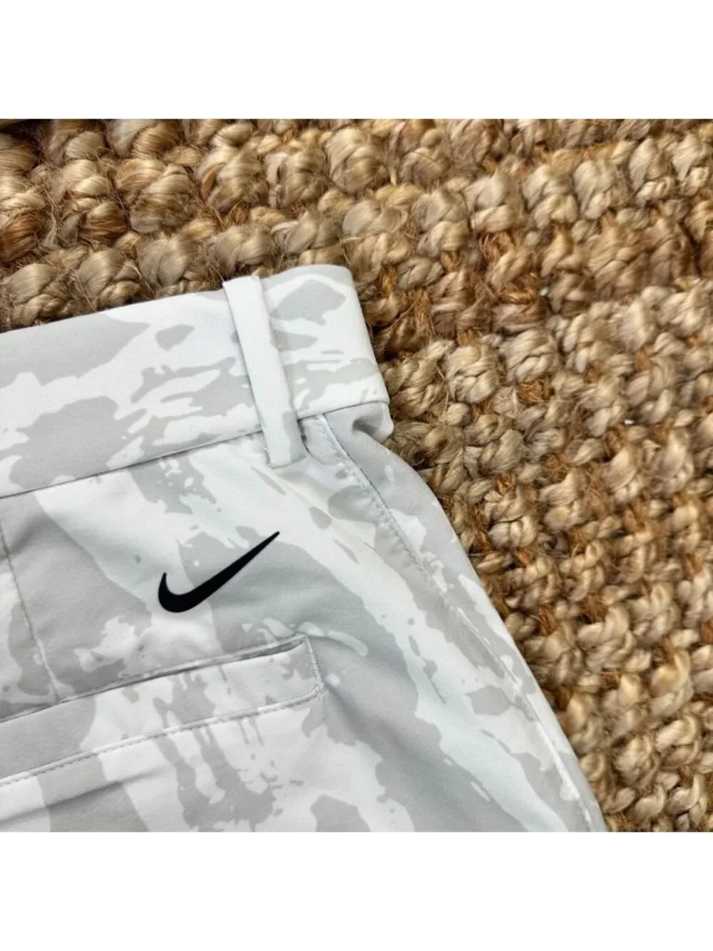Nike Men's Dri-FIT Hybrid Camo Golf Shorts CU9411-003 Gray 32 Men’s